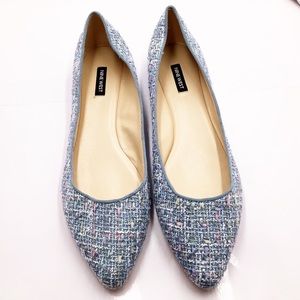 🆕{Nine West} Speakup Tweed  Flats